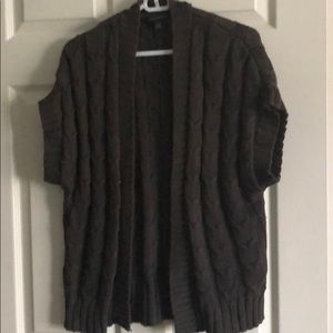 Brown chunky knit open cardigan - great condition